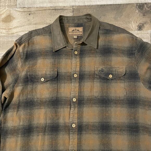 Legendary Whitetails Men’s Flannel Shacket Button Up Shirt 2XL Green Black Brown - Picture 8 of 17